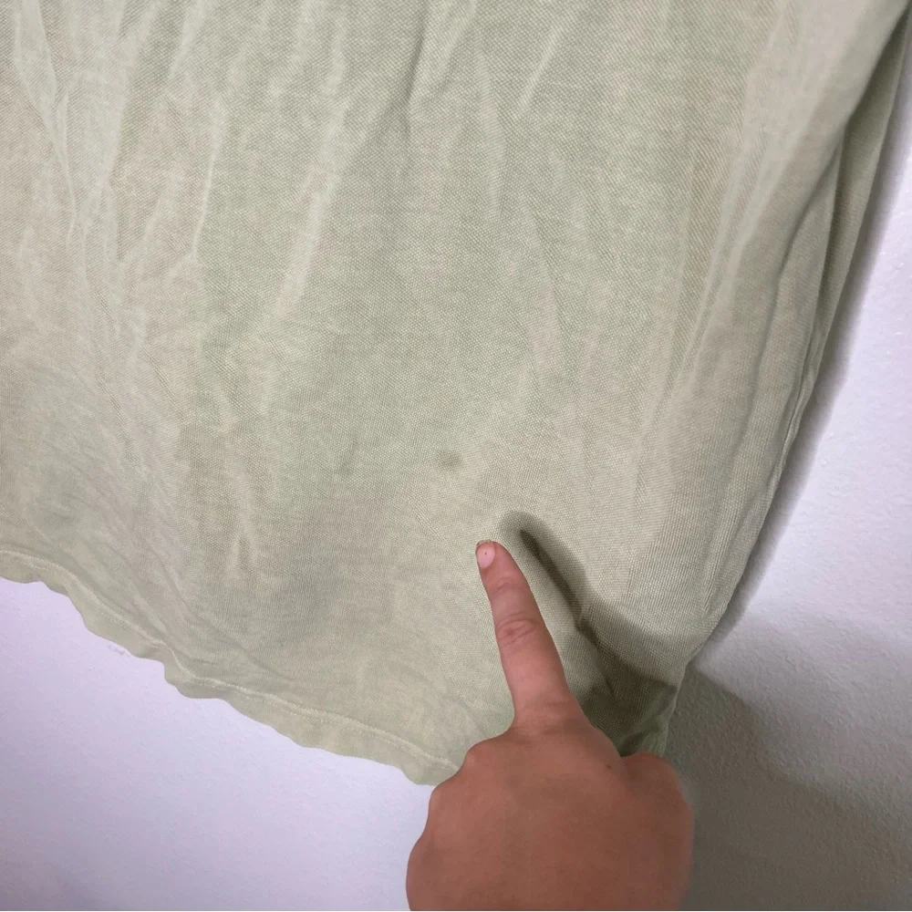 Jcrew 100% cotton green polo shirt